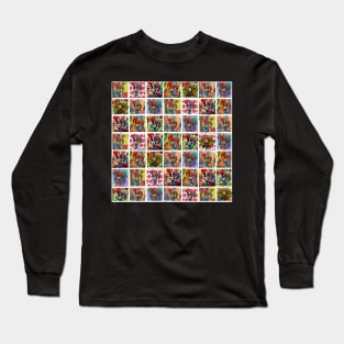 Galo de Barcelos, Quilt pattern art design Long Sleeve T-Shirt